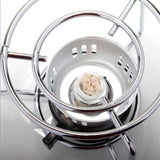 Maxbell Alcohol Lamp with Lamp Wick Lightweight Detachable for Alcohol Stove BBQ with Rack