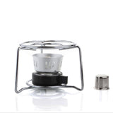 Maxbell Alcohol Lamp with Lamp Wick Lightweight Detachable for Alcohol Stove BBQ with Rack