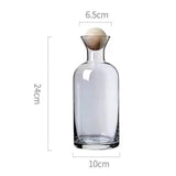 Maxbell Water Pitcher 1.2L with Iced Juice Cups Large Capacity for Dining Room Retro Gray