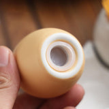 Maxbell Salt Pepper Sugar Bottle Set Egg Shape Flavoring Jar for Housewarming Home A