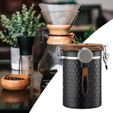 Maxbell Coffee Jar with Exhaust Valve with Seal Lid Airtight Tank for Nuts Rice