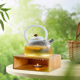 Maxbell Teapot Warmer Decoration Heat Preservation Bamboo for Holiday Party Cafe