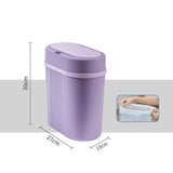 Maxbell 12L Smart Trash Can with Lids Waterproof for Toilet Commercial Use Bathroom