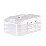 Maxbell Frozen Dumpling Box Dumpling Organizer Bins for Restaurant Kitchen Home White