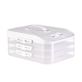 Maxbell Frozen Dumpling Box Dumpling Organizer Bins for Restaurant Kitchen Home White