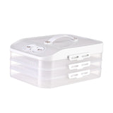 Maxbell Frozen Dumpling Box Dumpling Organizer Bins for Restaurant Kitchen Home White