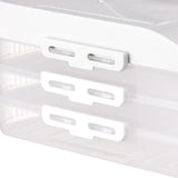 Maxbell Frozen Dumpling Box Dumpling Organizer Bins for Restaurant Kitchen Home White