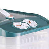 Maxbell Frozen Dumpling Box Dumpling Organizer Bins for Restaurant Kitchen Home Dark Green