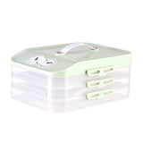 Maxbell Frozen Dumpling Box Dumpling Organizer Bins for Restaurant Kitchen Home Green