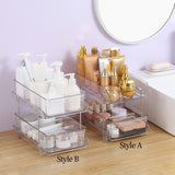 Maxbell Acrylic 2 Layer Clear Spices Rack Organizer for Bedroom Kitchen Countertop Style A