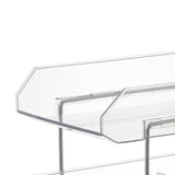 Maxbell Acrylic 2 Layer Clear Spices Rack Organizer for Bedroom Kitchen Countertop Style A