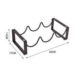 Maxbell Iron Drink Bottle Rack Storage Organizer Household Tabletop for Cafe Gifts