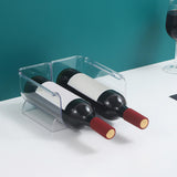 Maxbell Water Bottle Holder Display Holder Bottle Rack for Countertop Hotel Cabinet 2 Slots