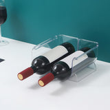 Maxbell Water Bottle Holder Display Holder Bottle Rack for Countertop Hotel Cabinet 2 Slots