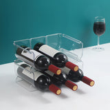 Maxbell Water Bottle Holder Display Holder Bottle Rack for Countertop Hotel Cabinet 3 Slots
