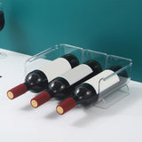 Maxbell Water Bottle Holder Display Holder Bottle Rack for Countertop Hotel Cabinet 3 Slots