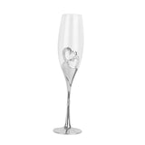 Maxbell Long Stem Champagne Flute Drinkware Goblet for Birthday Bride Restaurant Argent