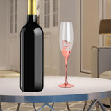 Maxbell Long Stem Champagne Flute Drinkware Goblet for Birthday Bride Restaurant Rose Aureate