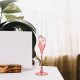Maxbell Long Stem Champagne Flute Drinkware Goblet for Birthday Bride Restaurant Rose Aureate