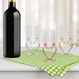 Maxbell Drinks Cup Heart Shaped Glass Cups for Daily Holiday Gifts Argent