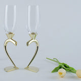 Maxbell Drinks Cup Heart Shaped Glass Cups for Daily Holiday Gifts Aureate