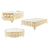 Maxbell Decorative Vanity Tray Entrance Fruit Organizer Dish Serving Tray Cake Stand Oval 28x14.5x8cm