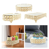 Maxbell Decorative Vanity Tray Entrance Fruit Organizer Dish Serving Tray Cake Stand Oval 28x14.5x8cm