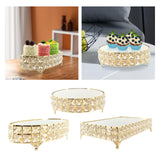 Maxbell Decorative Vanity Tray Entrance Fruit Organizer Dish Serving Tray Cake Stand Oval 28x14.5x8cm