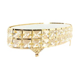 Maxbell Decorative Vanity Tray Entrance Fruit Organizer Dish Serving Tray Cake Stand Oval 28x14.5x8cm