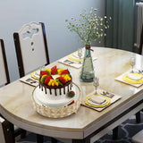 Maxbell Decorative Vanity Tray Entrance Fruit Organizer Dish Serving Tray Cake Stand Round 25x8cm