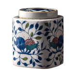 Maxbell Decorative Porcelain Jar Oriental Style Figurine Coffee Table Tea Canister Style A