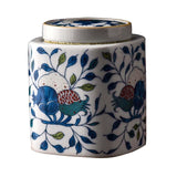 Maxbell Decorative Porcelain Jar Oriental Style Figurine Coffee Table Tea Canister Style A