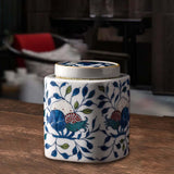 Maxbell Decorative Porcelain Jar Oriental Style Figurine Coffee Table Tea Canister Style A