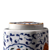 Maxbell Decorative Porcelain Jar Oriental Style Figurine Coffee Table Tea Canister Style B