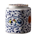 Maxbell Decorative Porcelain Jar Oriental Style Figurine Coffee Table Tea Canister Style B