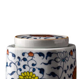 Maxbell Decorative Porcelain Jar Oriental Style Figurine Coffee Table Tea Canister Style C