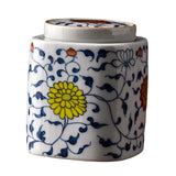 Maxbell Decorative Porcelain Jar Oriental Style Figurine Coffee Table Tea Canister Style C