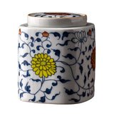 Maxbell Decorative Porcelain Jar Oriental Style Figurine Coffee Table Tea Canister Style C