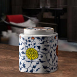 Maxbell Decorative Porcelain Jar Oriental Style Figurine Coffee Table Tea Canister Style C