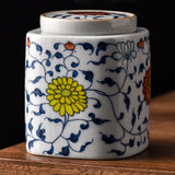 Maxbell Decorative Porcelain Jar Oriental Style Figurine Coffee Table Tea Canister Style C