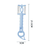 Maxbell Double Planing Grater Manual Bottle Opener Kitchen Gadget for Cheese Carrot Blue