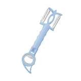 Maxbell Double Planing Grater Manual Bottle Opener Kitchen Gadget for Cheese Carrot Blue