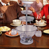 Maxbell Electric 3 Tier Party Fountain Drink Machine Multifunction for Hotel Wine