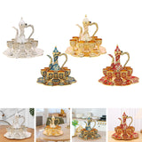 Maxbell Vintage Turkish Coffee Pot Set Model Medium Tea Sets Drinkware Wedding Gift Argent White