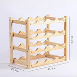 Maxbell Wine Rack Holder Organizer Wine Glass Cup Holder for Cabinet Household 4-Layer
