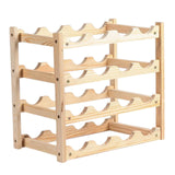 Maxbell Wine Rack Holder Organizer Wine Glass Cup Holder for Cabinet Household 4-Layer