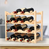Maxbell Wine Rack Holder Organizer Wine Glass Cup Holder for Cabinet Household 4-Layer