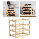 Maxbell Wine Rack Holder Organizer Wine Glass Cup Holder for Cabinet Household 4-Layer