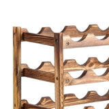 Maxbell Modern Bottle Rack Freestanding Display Shelf Stand for basement 4 Tier