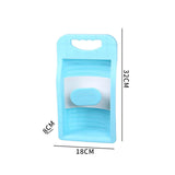 Maxbell Small Washing Board Cleaning Tool Non Slip for Household Dormitory Socks Blue